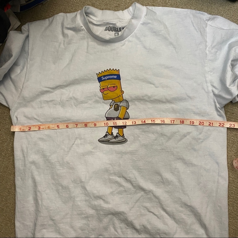 Double Up Bart Simpsons Shirt Mens Size XL - Picture 6 of 7